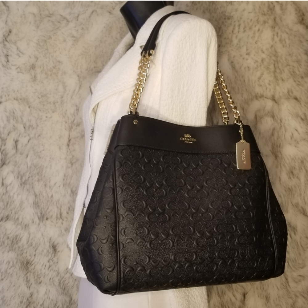 ✅️ COACH SET Matching Designer Bag Wallet Signature NWT - Picture 11 of 13